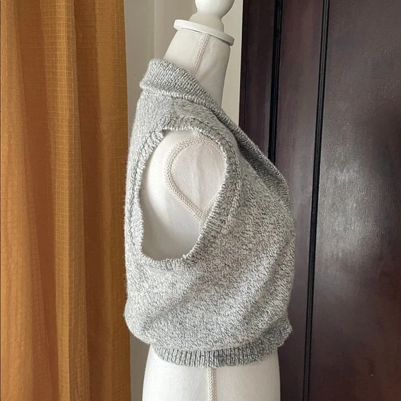 Vintage button up sweat vest - Picture 3 of 5